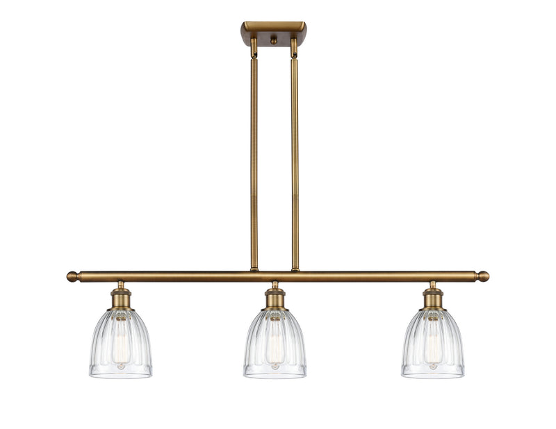 Innovations 516-3I-BB-G442 Three Light Island Pendant, Brushed Brass