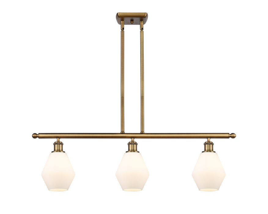Innovations 516-3I-BB-G651-6-LED LED Island Pendant, Brushed Brass