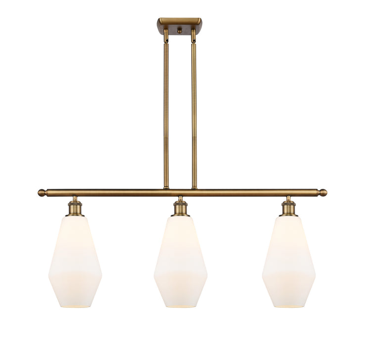 Innovations 516-3I-BB-G651-7-LED LED Island Pendant, Brushed Brass