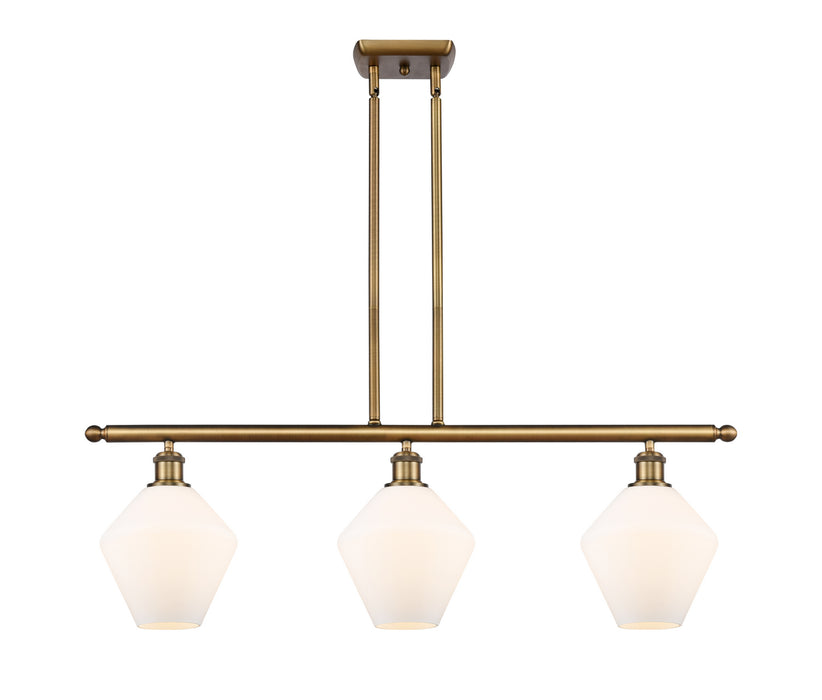 Innovations 516-3I-BB-G651-8-LED LED Island Pendant, Brushed Brass