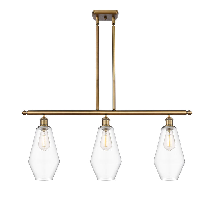 Innovations 516-3I-BB-G652-7 Three Light Island Pendant, Brushed Brass