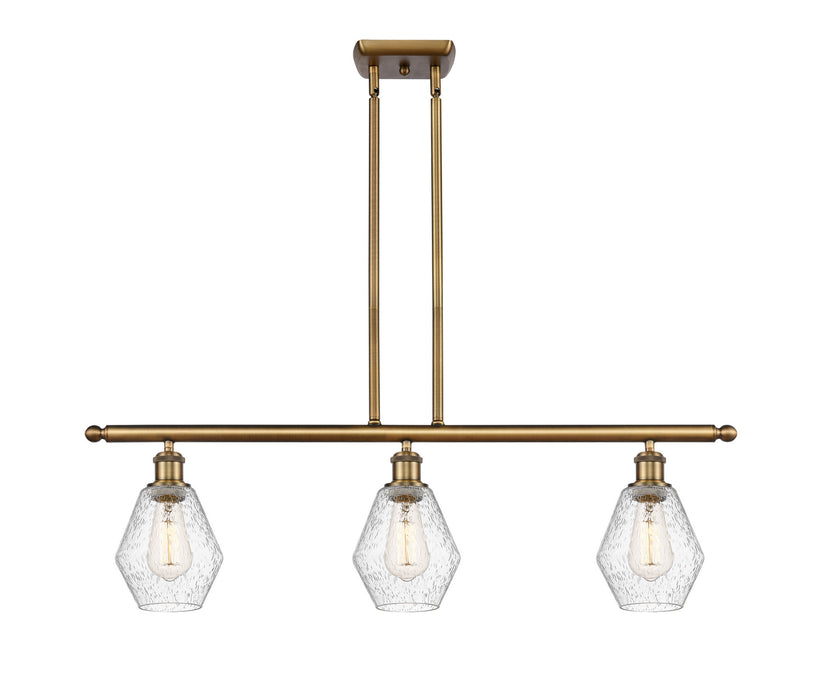 Innovations 516-3I-BB-G654-6-LED LED Island Pendant, Brushed Brass