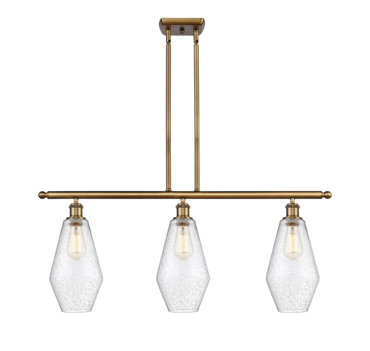 Innovations 516-3I-BB-G654-7 Three Light Island Pendant, Brushed Brass