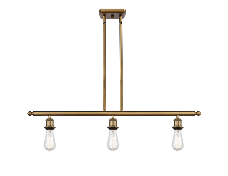 Innovations 516-3I-BB-LED LED Island Pendant, Brushed Brass