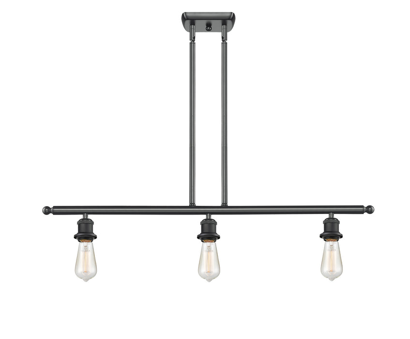 Innovations 516-3I-BK-M14-BK Three Light Island Pendant, Matte Black