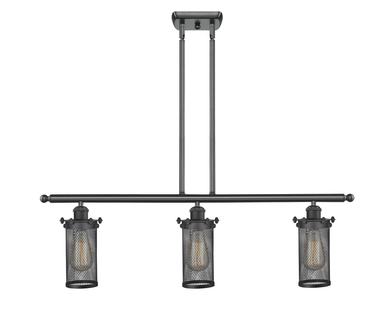 Innovations 516-3I-BK-CE219 Three Light Island Pendant, Matte Black