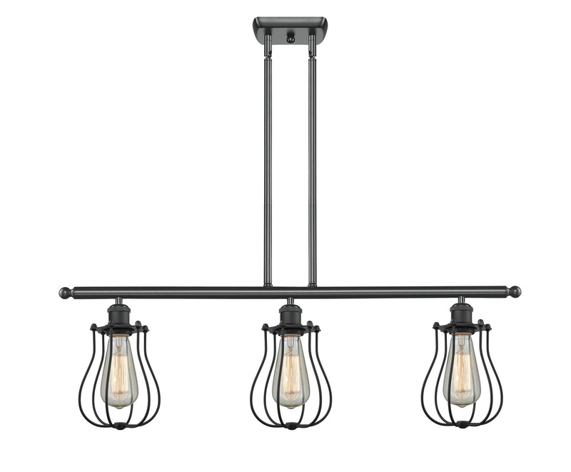 Innovations 516-3I-BK-CE513-BK Three Light Island Pendant, Matte Black