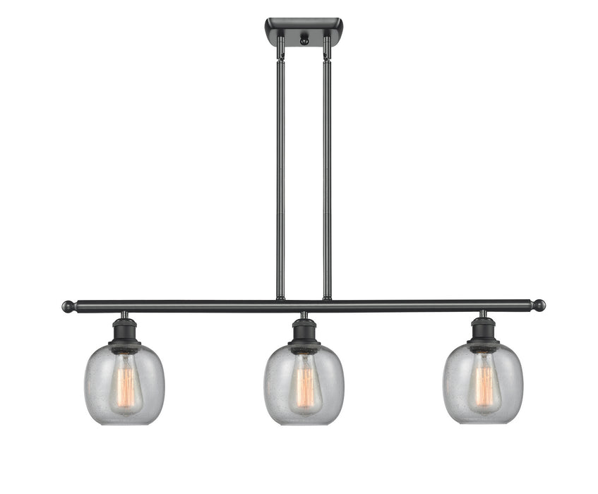 Innovations 516-3I-BK-G104 Three Light Island Pendant, Matte Black