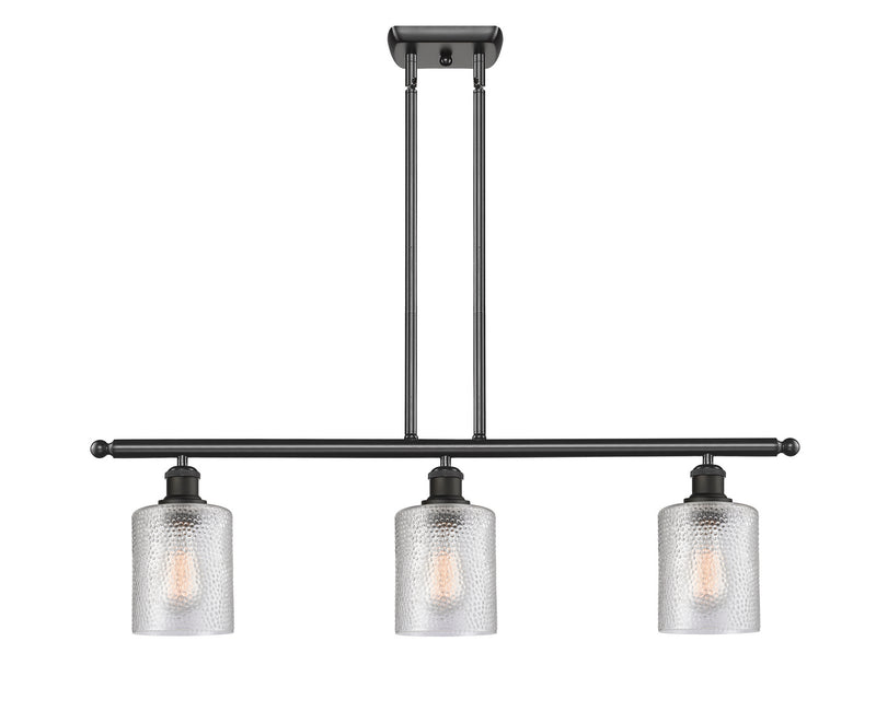 Innovations 516-3I-BK-G112 Three Light Island Pendant, Matte Black