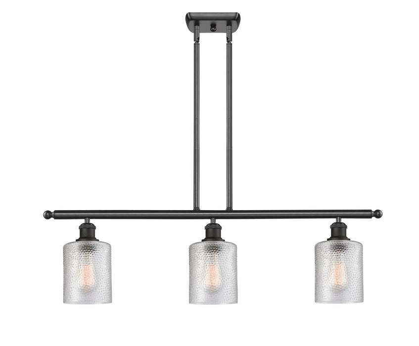Innovations 516-3I-BK-G112 Three Light Island Pendant, Matte Black