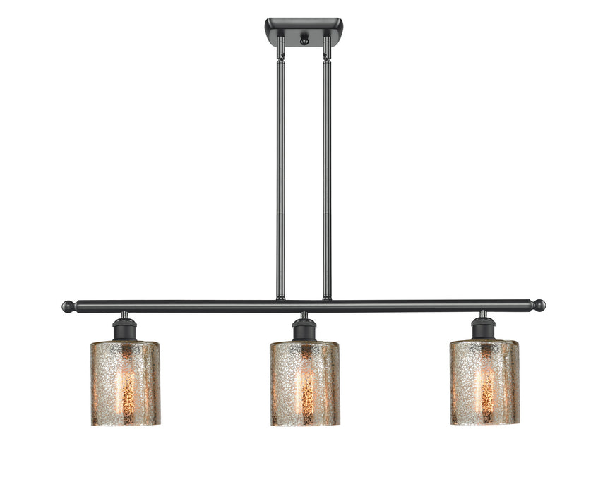 Innovations 516-3I-BK-G116 Three Light Island Pendant, Matte Black