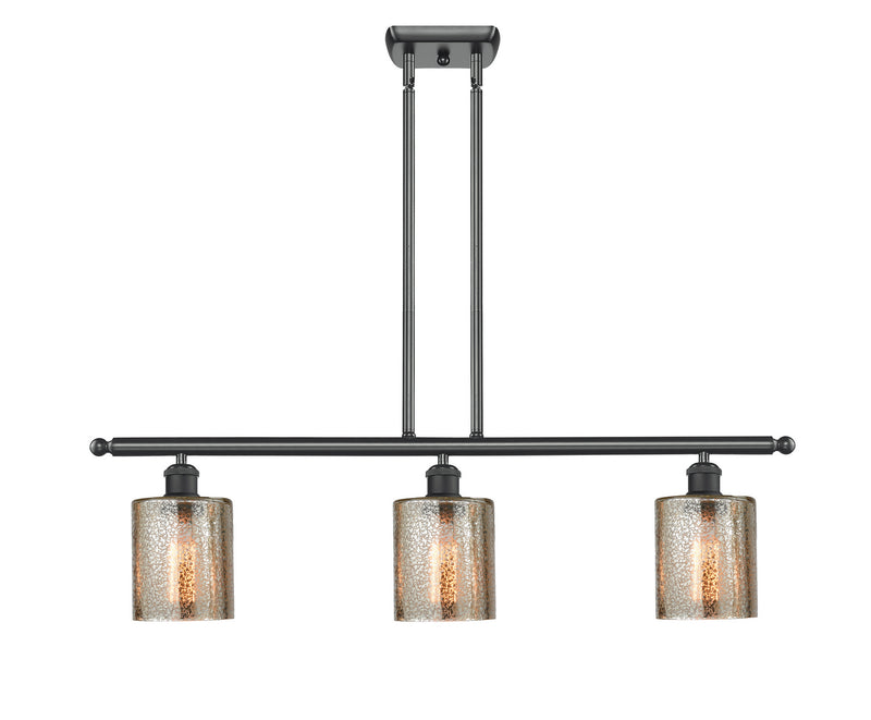 Innovations 516-3I-BK-G116-LED LED Island Pendant, Matte Black