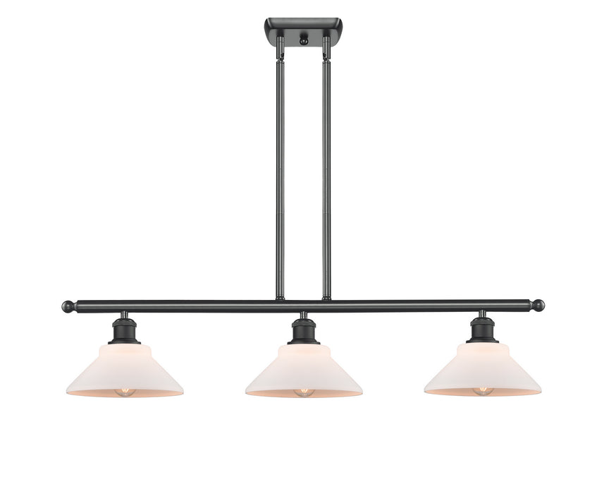 Innovations 516-3I-BK-G131 Three Light Island Pendant, Matte Black