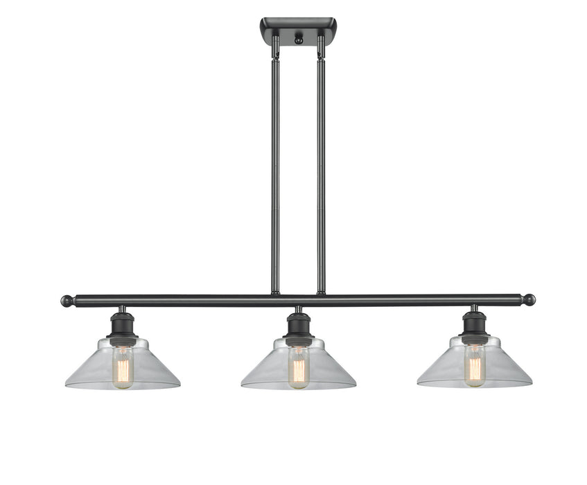 Innovations 516-3I-BK-G132-LED LED Island Pendant, Matte Black