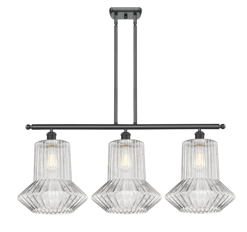 Innovations 516-3I-BK-G212 Three Light Island Pendant, Matte Black