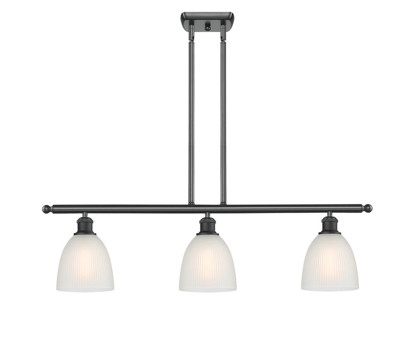 Innovations 516-3I-BK-G381-LED LED Island Pendant, Matte Black