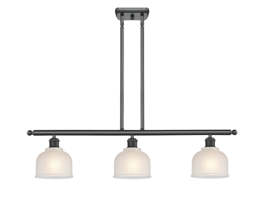 Innovations 516-3I-BK-G411 Three Light Island Pendant, Matte Black