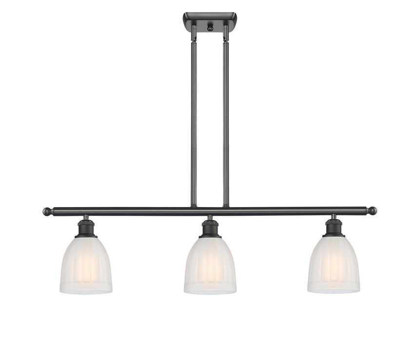 Innovations 516-3I-BK-G441 Three Light Island Pendant, Matte Black