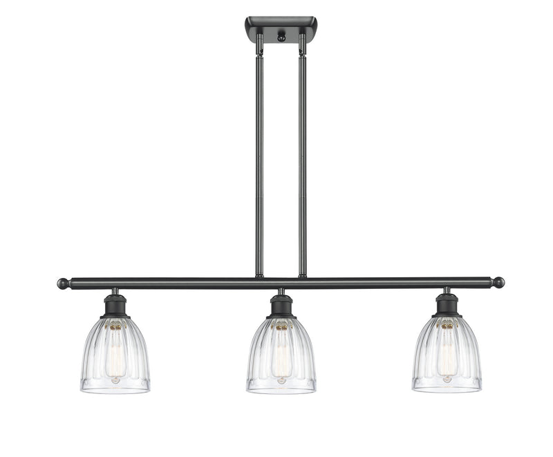 Innovations 516-3I-BK-G442 Three Light Island Pendant, Matte Black
