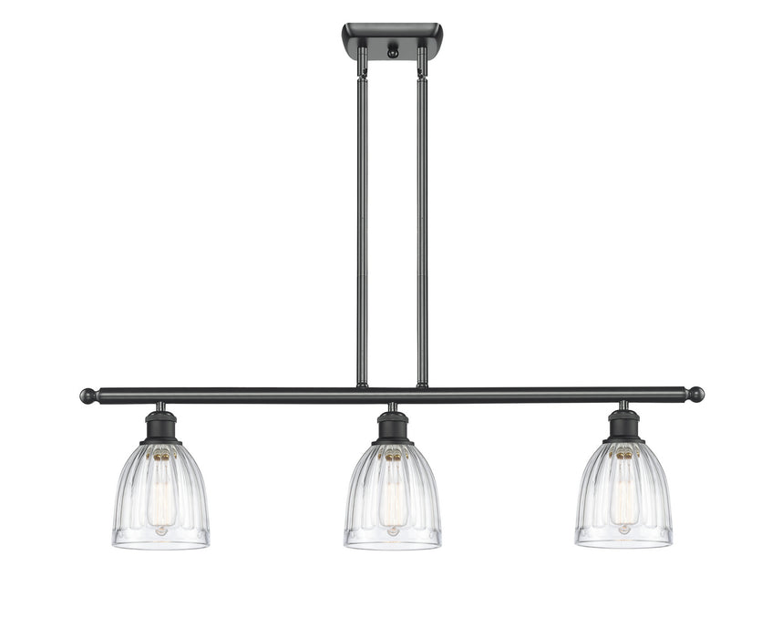 Innovations 516-3I-BK-G442-LED LED Island Pendant, Matte Black