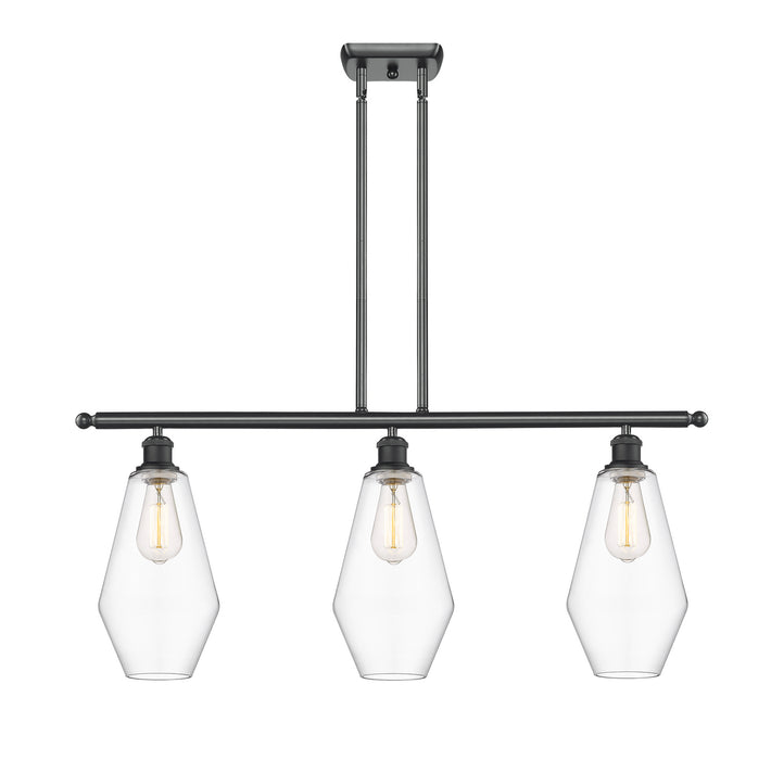 Innovations 516-3I-BK-G652-7-LED LED Island Pendant, Matte Black