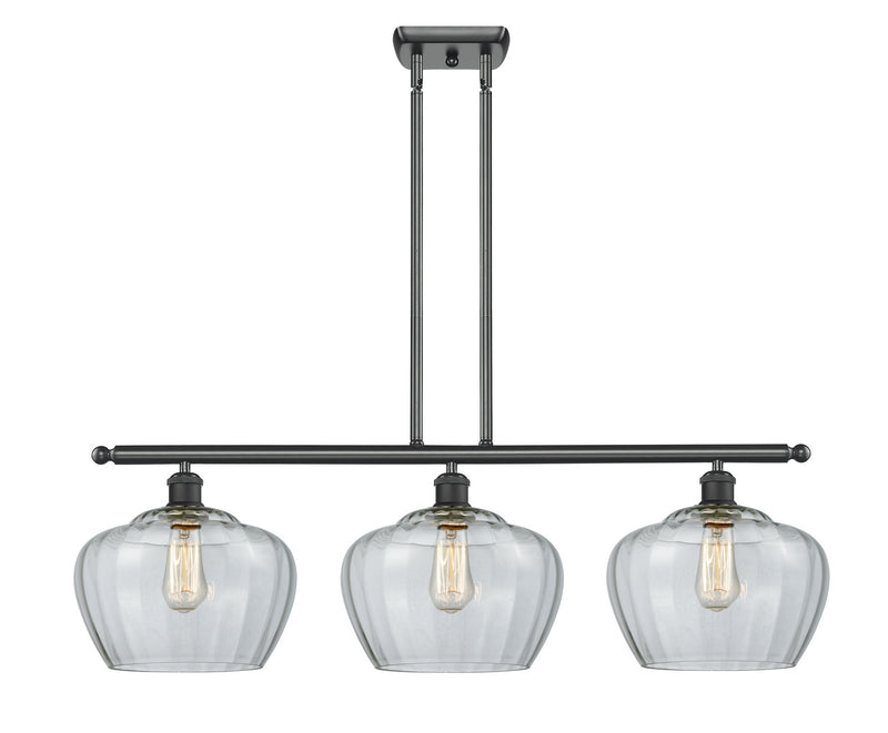 Innovations 516-3I-BK-G92-L-LED LED Island Pendant, Matte Black