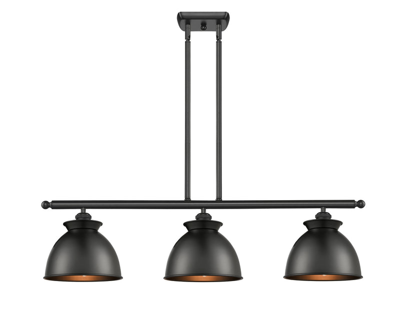 Innovations 516-3I-BK-M14-BK Three Light Island Pendant, Matte Black