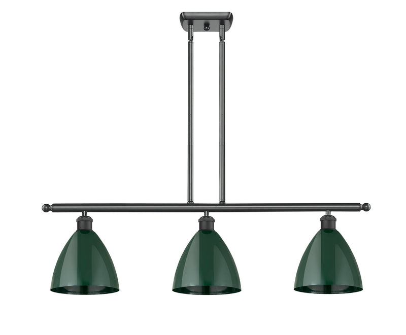 Innovations 516-3I-BK-MBD-75-GR Three Light Island Pendant, Matte Black