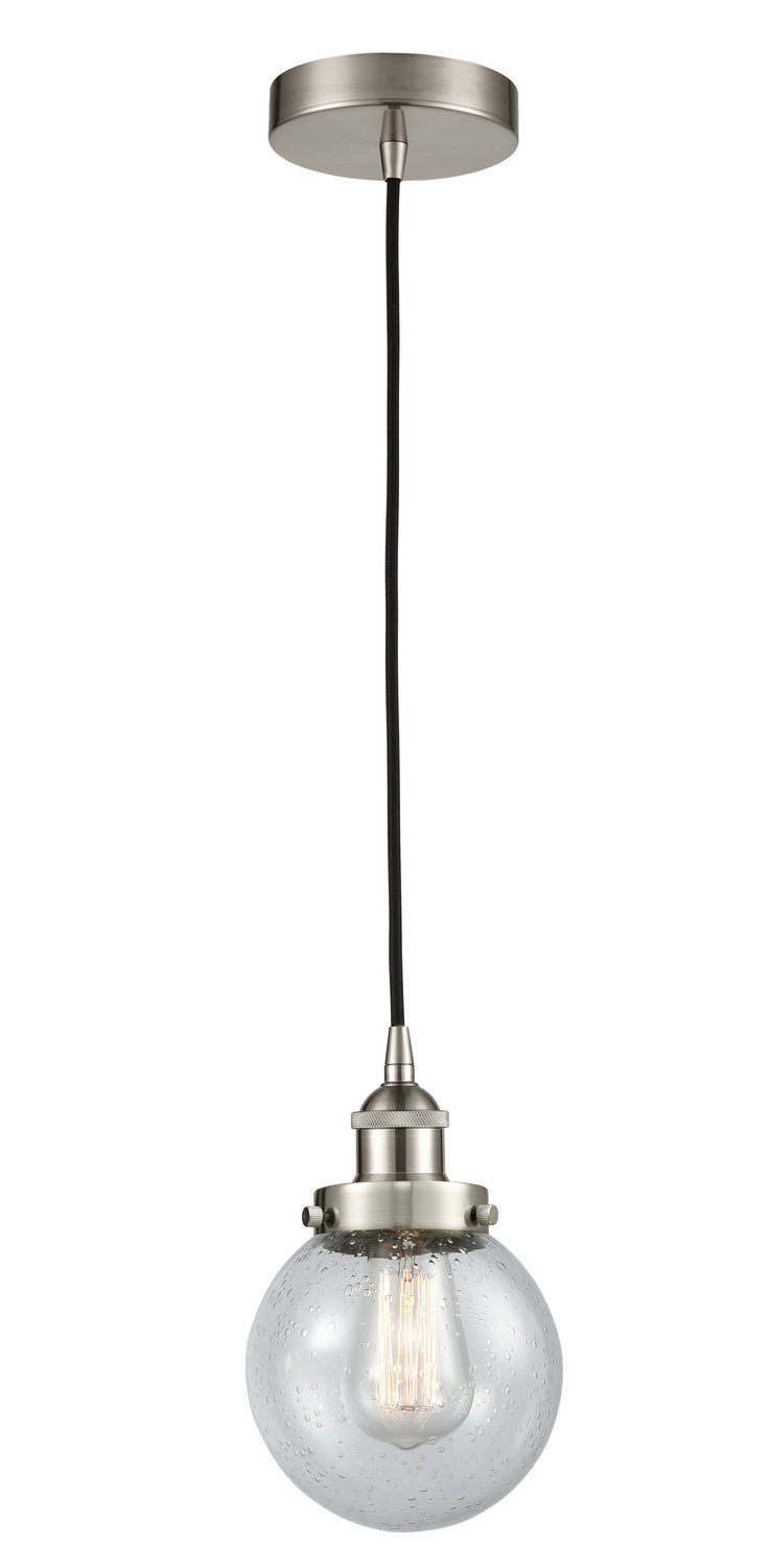 Innovations 616-1PH-SN-G204-6 One Light Mini Pendant, Brushed Satin Nickel