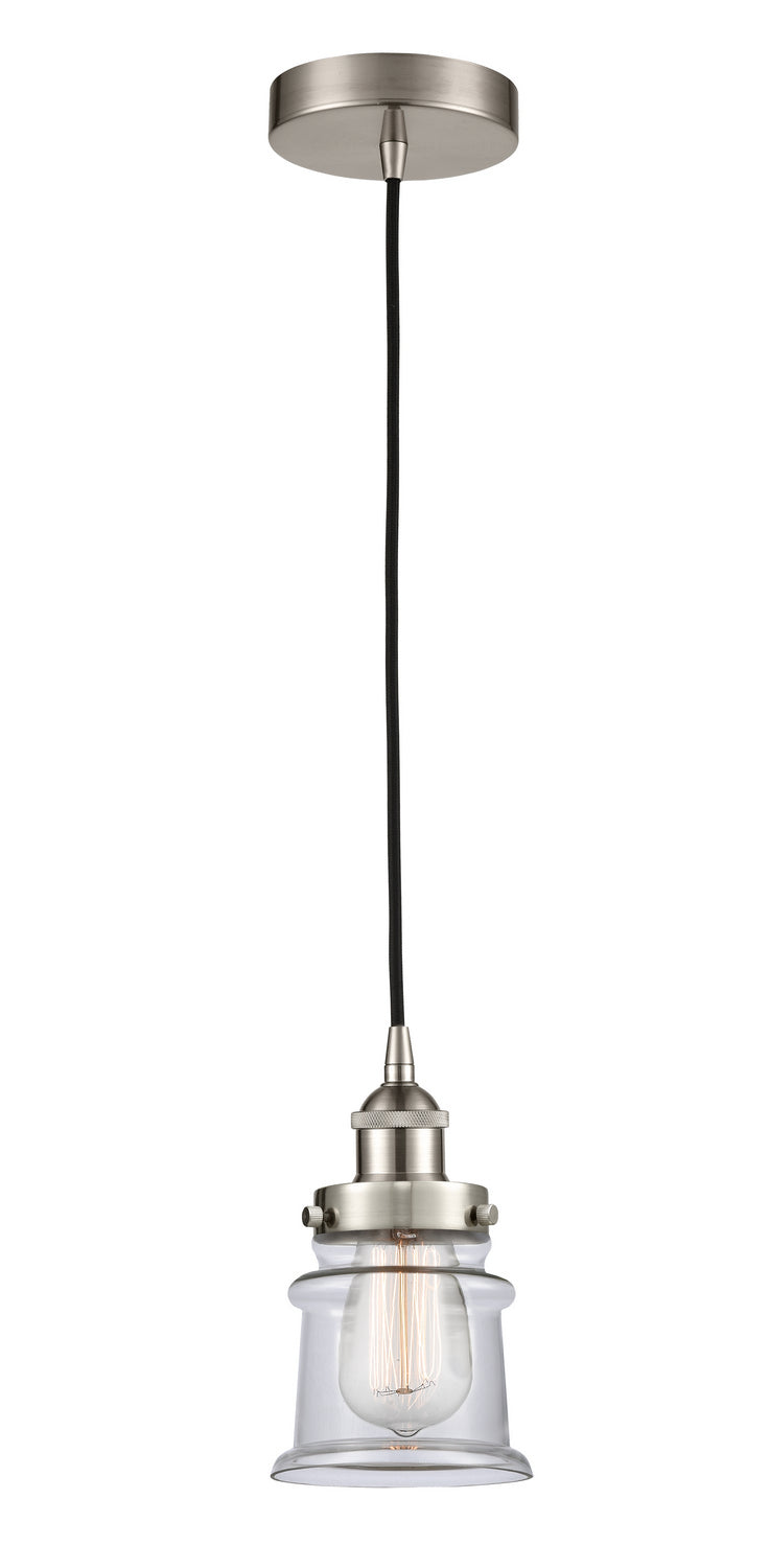 Innovations 616-1PH-SN-G182S One Light Mini Pendant, Brushed Satin Nickel