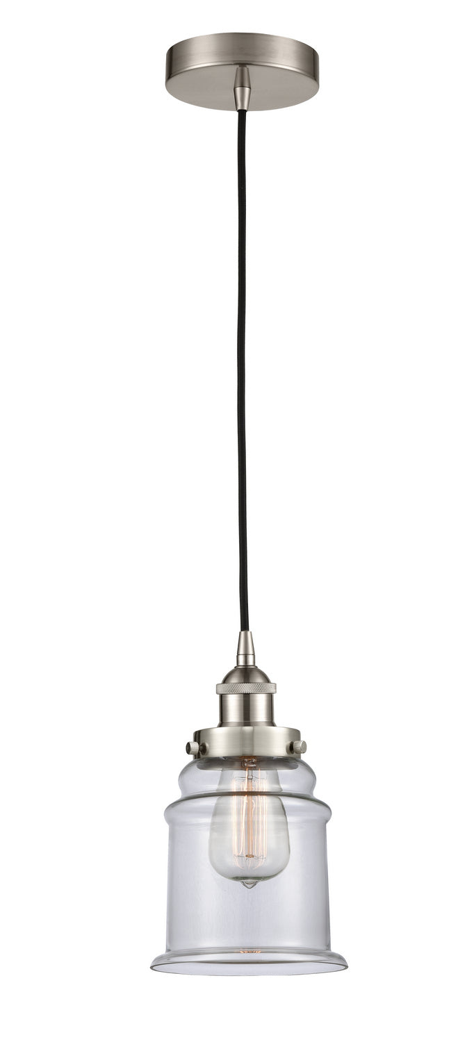 Innovations 616-1PH-SN-G184 One Light Mini Pendant, Brushed Satin Nickel