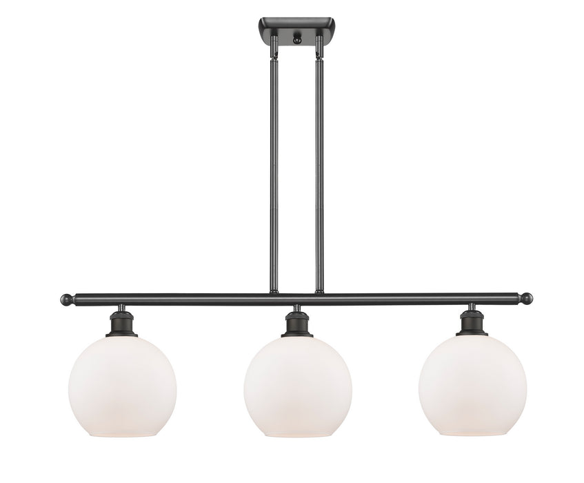 Innovations 516-3I-OB-G121-8-LED LED Island Pendant, Oil Rubbed Bronze
