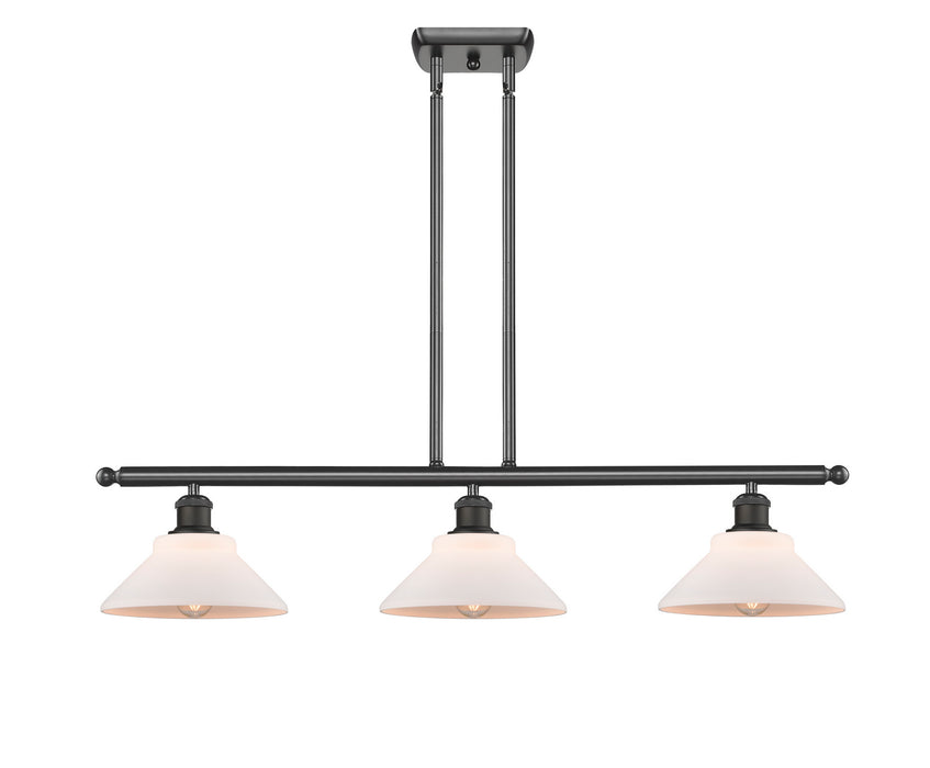 Innovations 516-3I-OB-G131 Three Light Island Pendant, Oil Rubbed Bronze