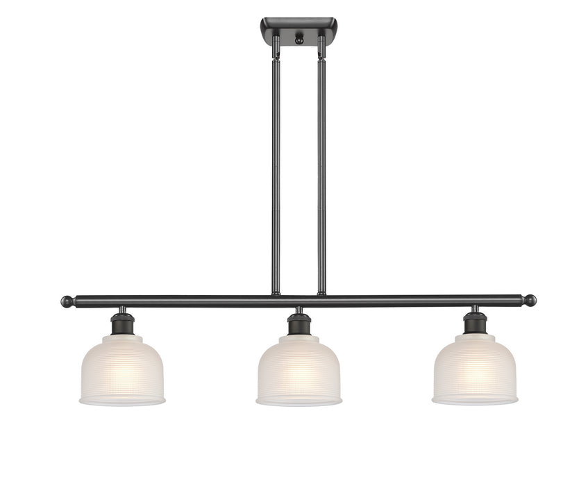 Innovations 516-3I-OB-G411-LED LED Island Pendant, Oil Rubbed Bronze