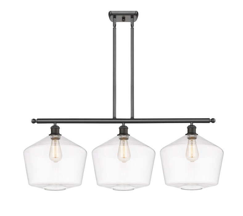 Innovations 516-3I-OB-G652-12 Three Light Island Pendant, Oil Rubbed Bronze