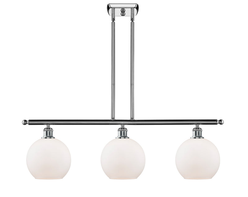 Innovations 516-3I-PC-G121-8-LED LED Island Pendant, Polished Chrome