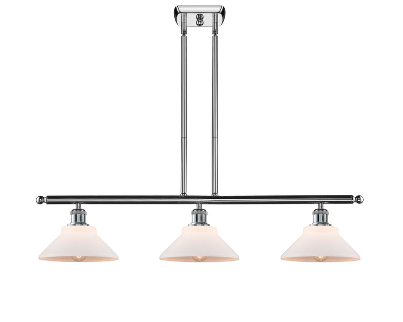 Innovations 516-3I-PC-G131 Three Light Island Pendant, Polished Chrome