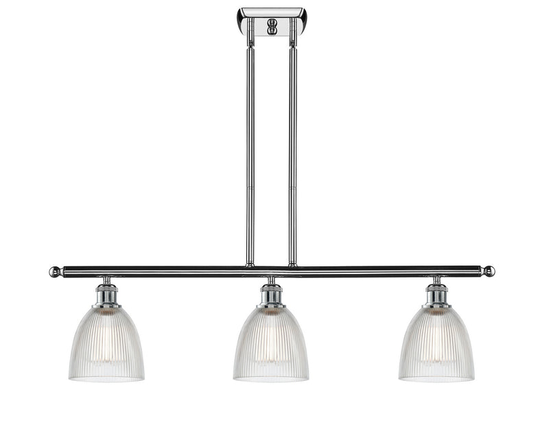 Innovations 516-3I-PC-G382 Three Light Island Pendant, Polished Chrome