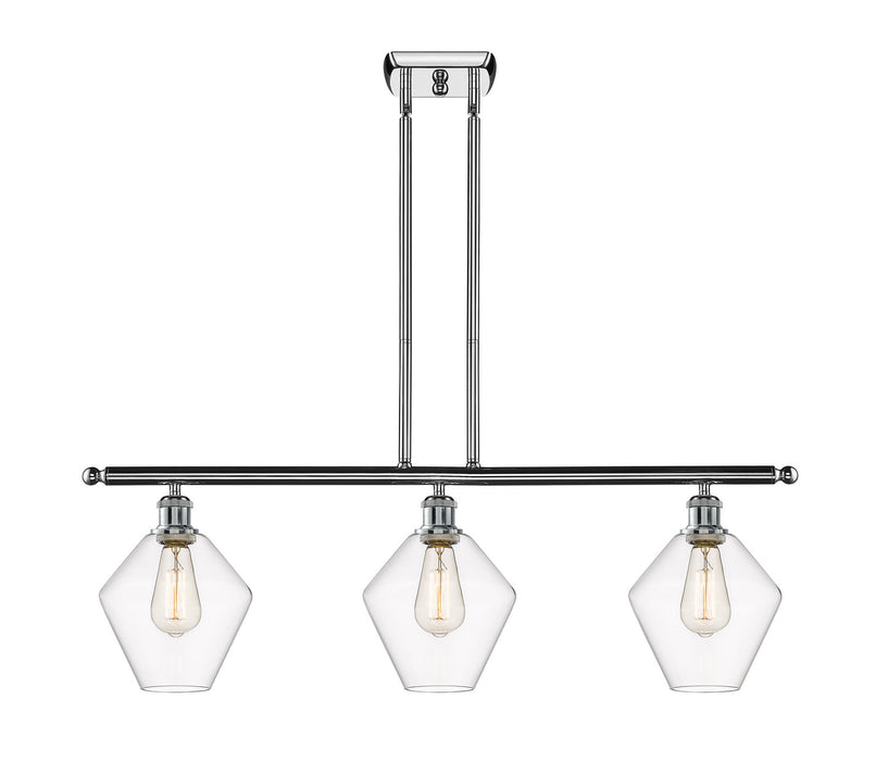 Innovations 516-3I-PC-G652-8 Three Light Island Pendant, Polished Chrome