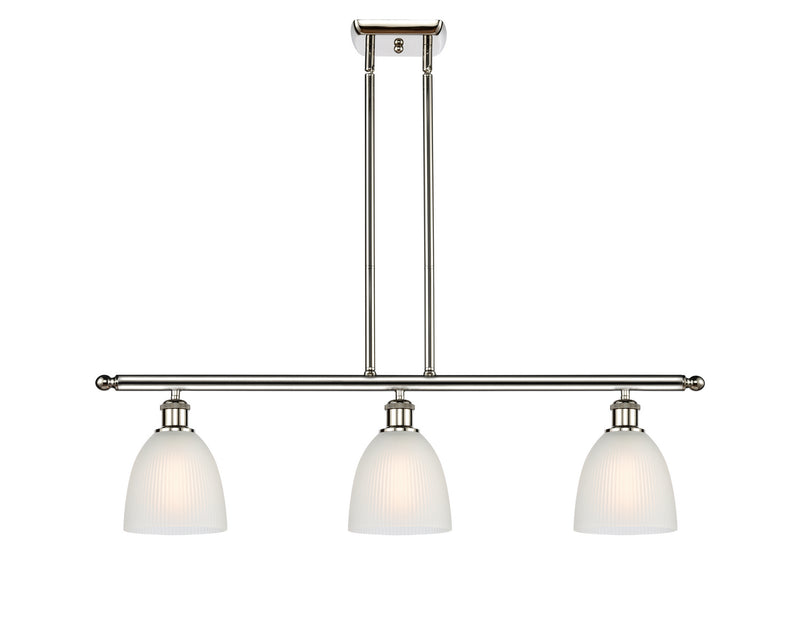 Innovations 516-3I-PN-G381 Three Light Island Pendant, Polished Nickel