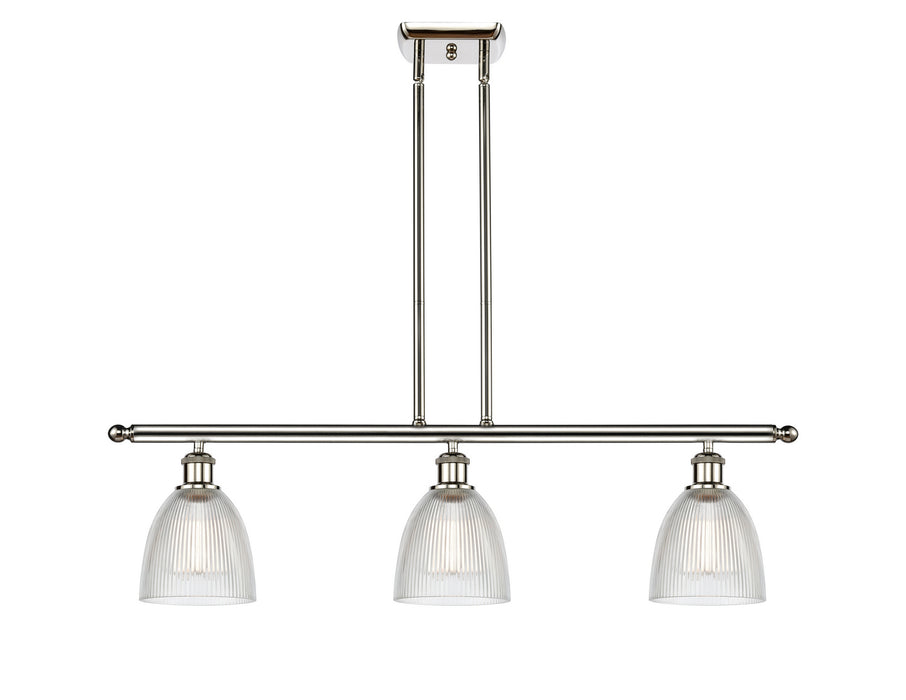 Innovations 516-3I-PN-G382 Three Light Island Pendant, Polished Nickel