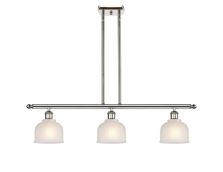 Innovations 516-3I-PN-G411-LED LED Island Pendant, Polished Nickel