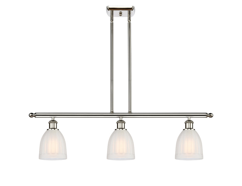 Innovations 516-3I-PN-G441 Three Light Island Pendant, Polished Nickel