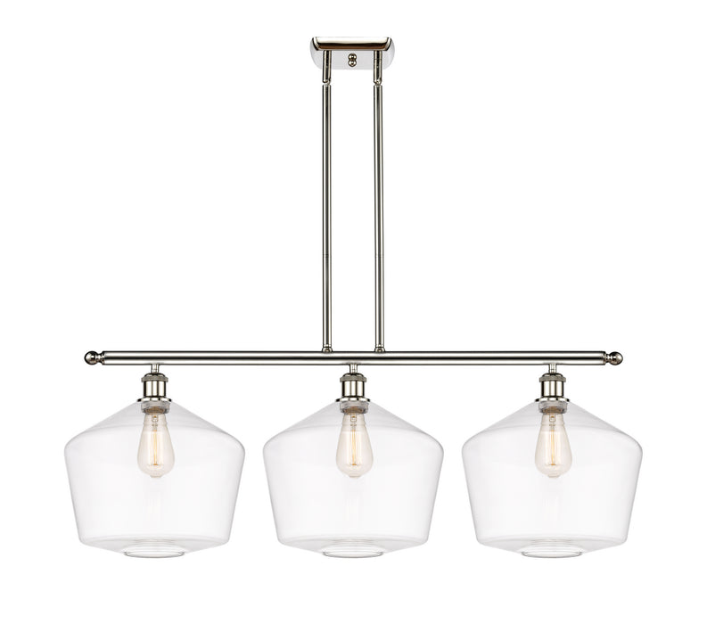 Innovations 516-3I-PN-G652-12 Three Light Island Pendant, Polished Nickel