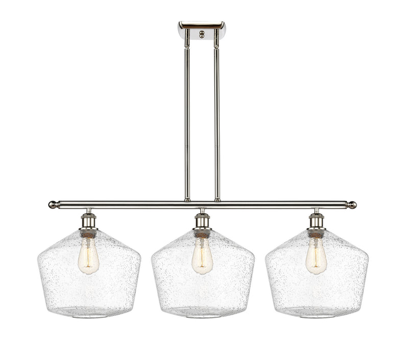 Innovations 516-3I-PN-G654-12 Three Light Island Pendant, Polished Nickel