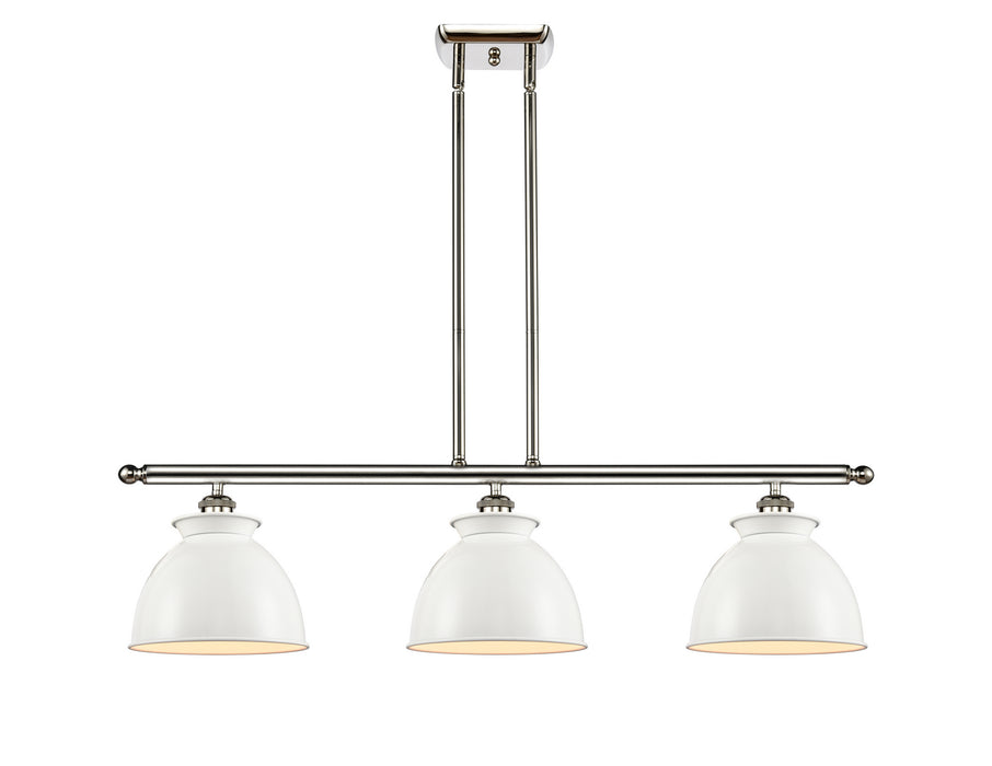 Innovations 516-3I-PN-M14-W Three Light Island Pendant, Polished Nickel