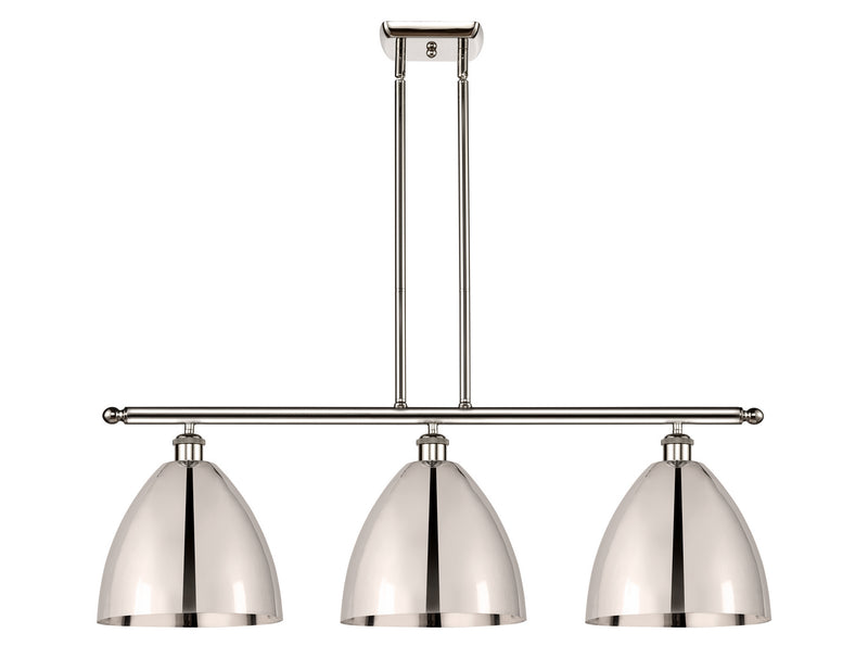 Innovations 516-3I-PN-MBD-9-PN Three Light Island Pendant, Polished Nickel