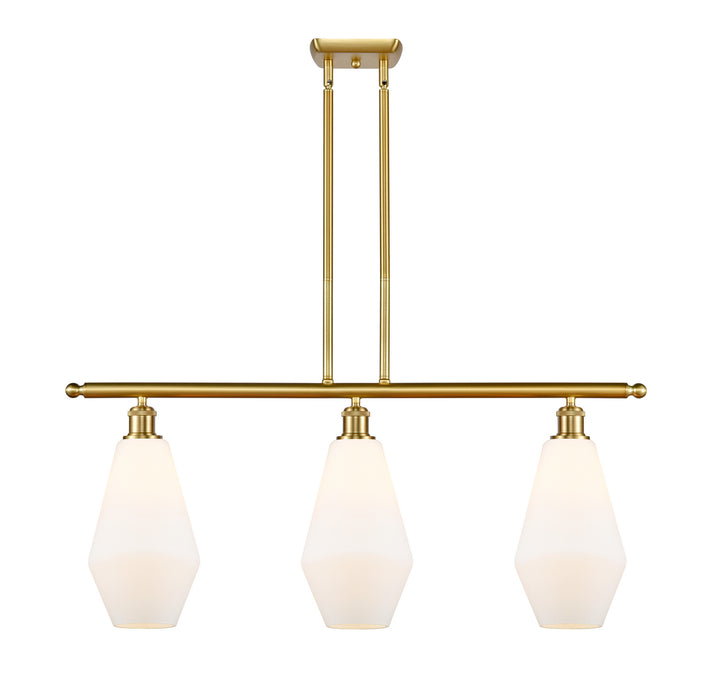 Innovations 516-3I-SG-G651-7 Three Light Island Pendant, Satin Gold