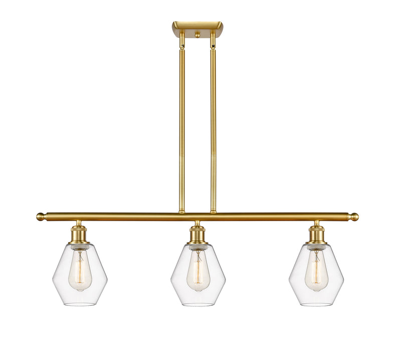 Innovations 516-3I-SG-G652-6-LED LED Island Pendant, Satin Gold