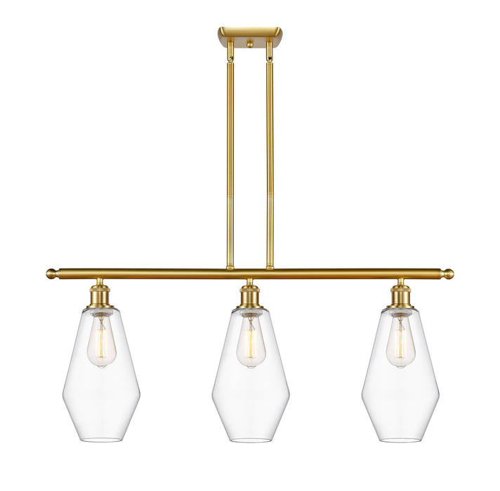 Innovations 516-3I-SG-G652-7 Three Light Island Pendant, Satin Gold